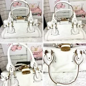 Chloe | Bags | Chloe White Leather Paddington Bag | Poshmark
